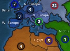A Dominating12 risk game of Europe in world war two